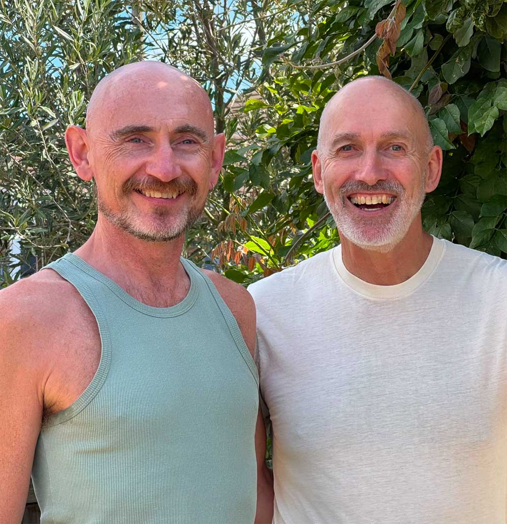 Martin and Jamie together at the retreat
